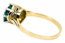 Ring Vintage Schmuck Smaragd 14 Karat Gelbgold vrc366y